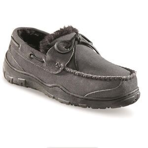 Guide Gear - Suede Tie Moc Slippers